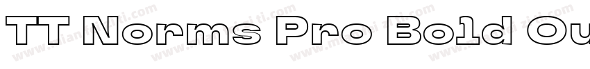 TT Norms Pro Bold Outline字体转换